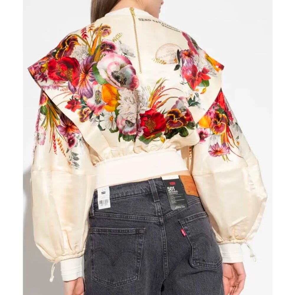 Zimmermann Clothing Ready to Wear Wonderland Billow Top S Bouquet Garden Floral - Picture 3 of 15